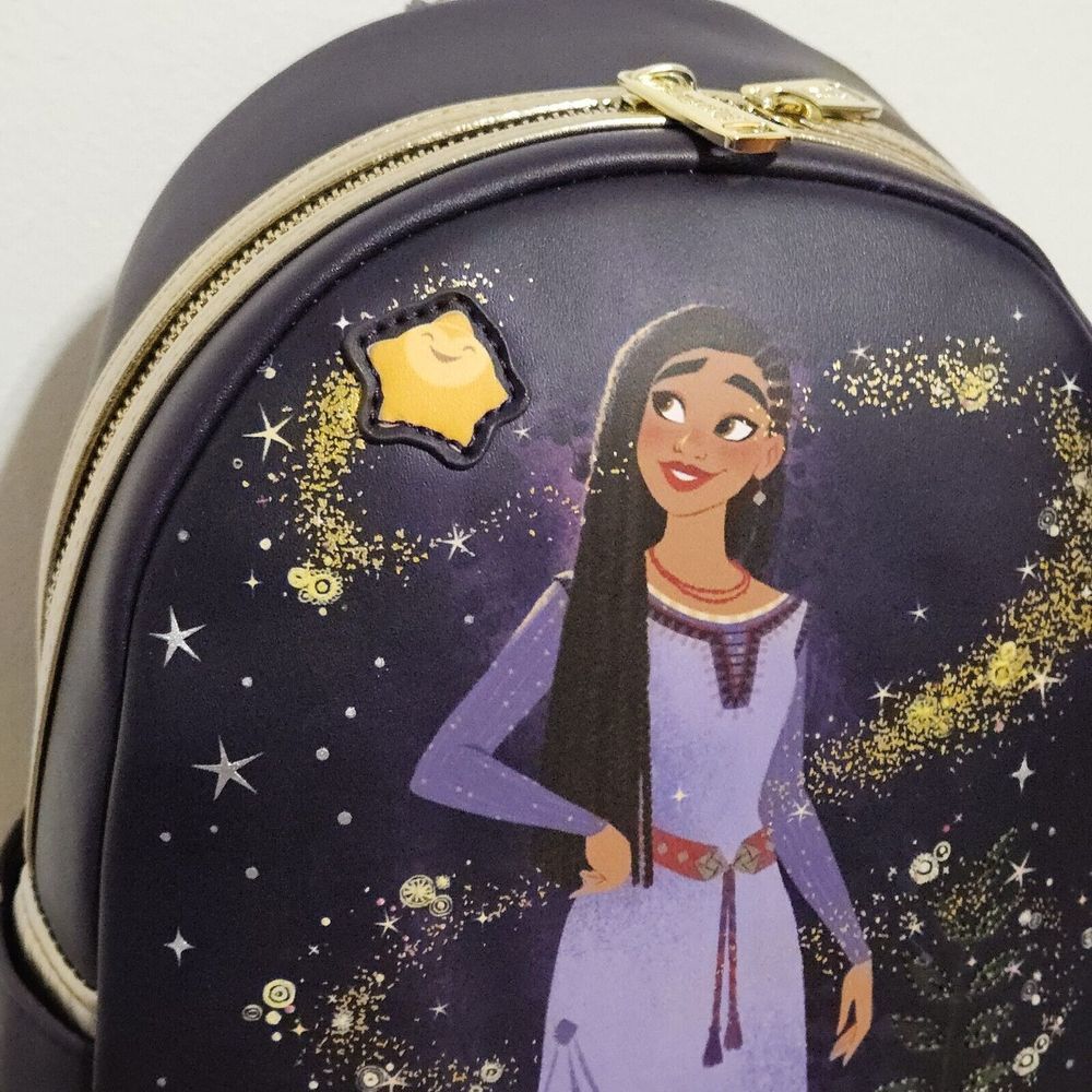 Loungefly Disney Parks Wish Asha Star‎ Mini Backpack NEW - Picture 4 of 12